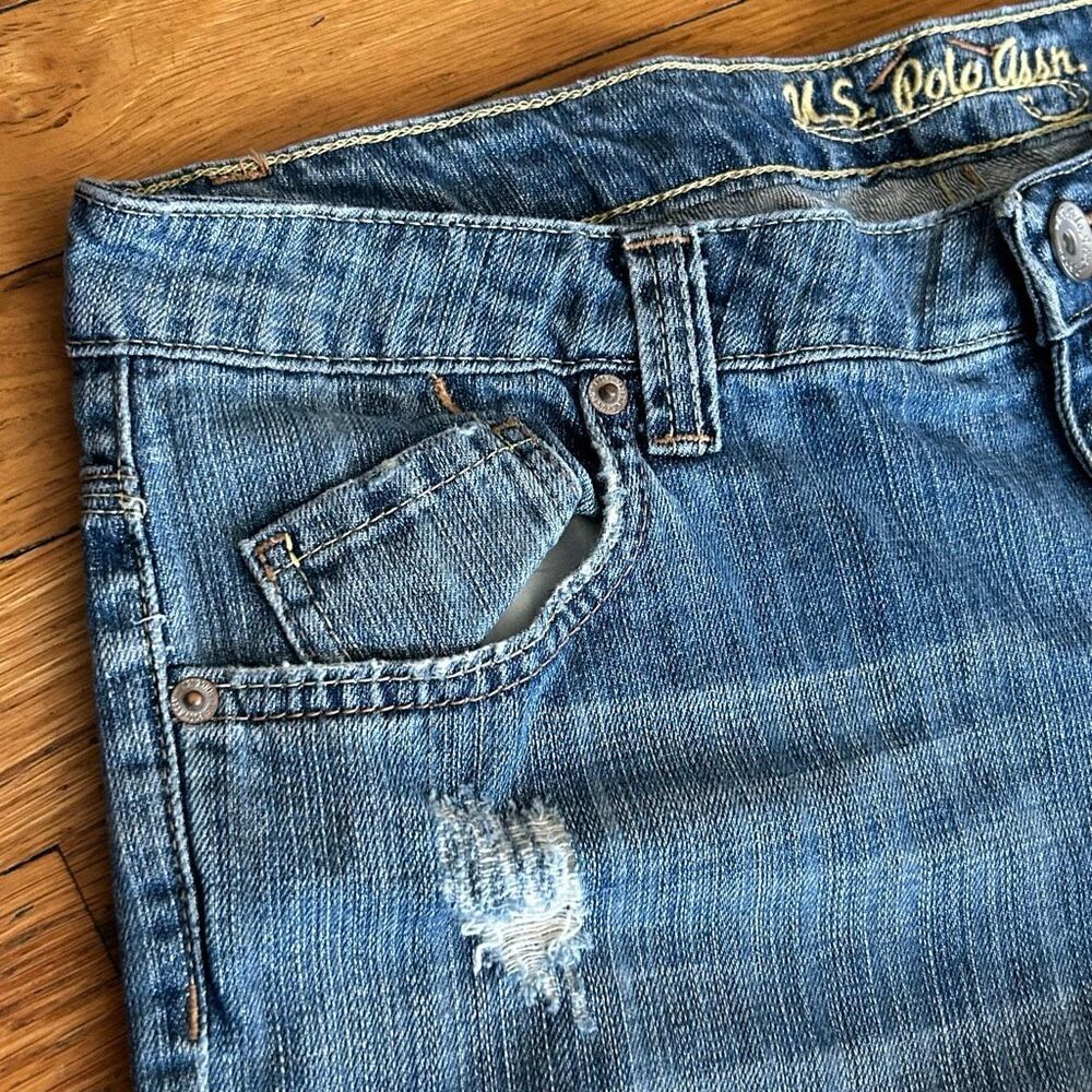 U.S. Polo Assn Bermuda Denim Shorts 11/12 - Picture 3 of 6